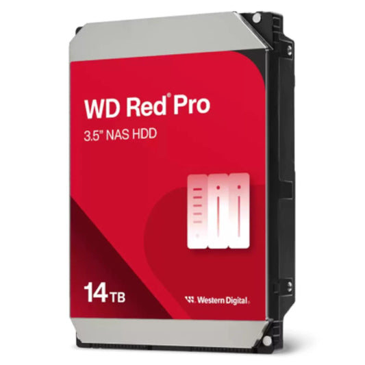 Disco Duro Western Digital Interno Red PRO 14TB 3.5 SATA3 6GB/S 512MB 7200RPM 24X7 HOTPLUG NAS 1-24 Bahias