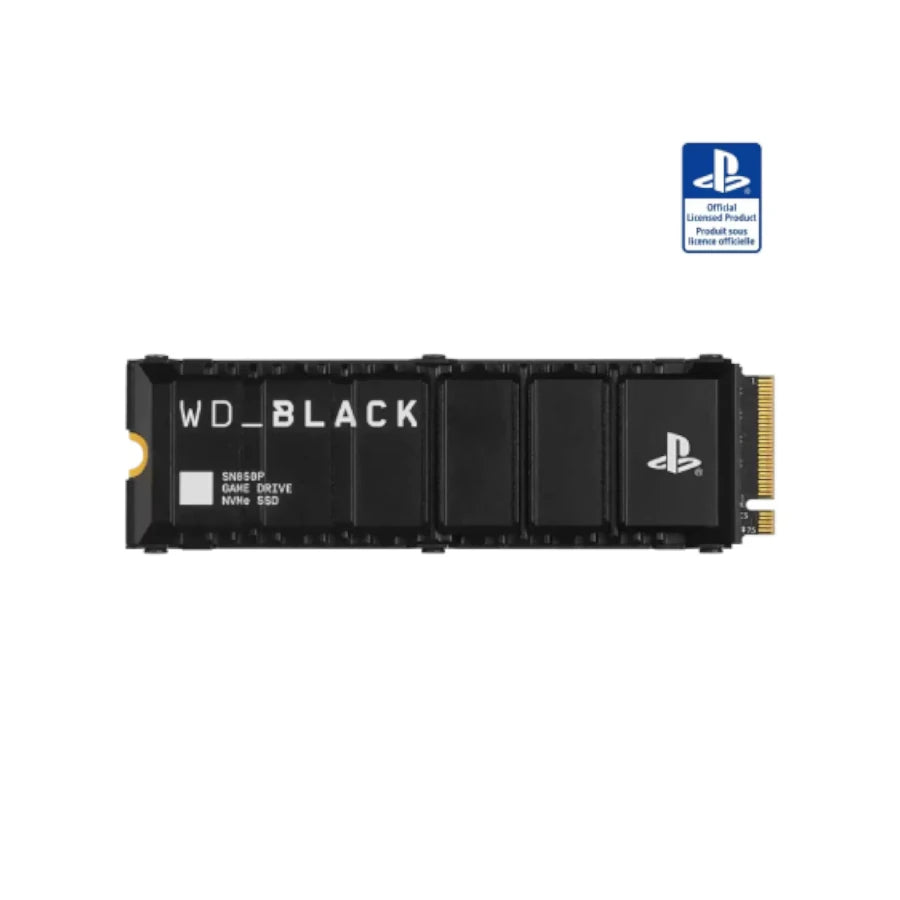 SSD Interno Western Digital Black SN850P 2TB M.2 NVMe PCIe 4.0 Lect 7300/6600 MBs con Disipador para Consola PS5