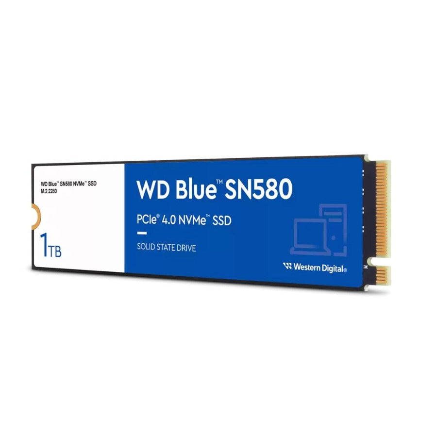 SSD Interno Western Digital Blue SN580 1TB M.2 2280 PCIe 4.0 NVMe Lect 4150/4150 MB/s para Lap y PC