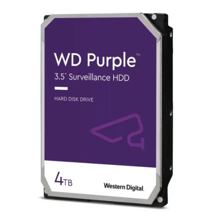 Disco Duro Western Digital Interno Purple 4TB 3.5" 5400RPM SATA lll 5400RPM Caché 256Mbs 1-8 Bahías para Videovi