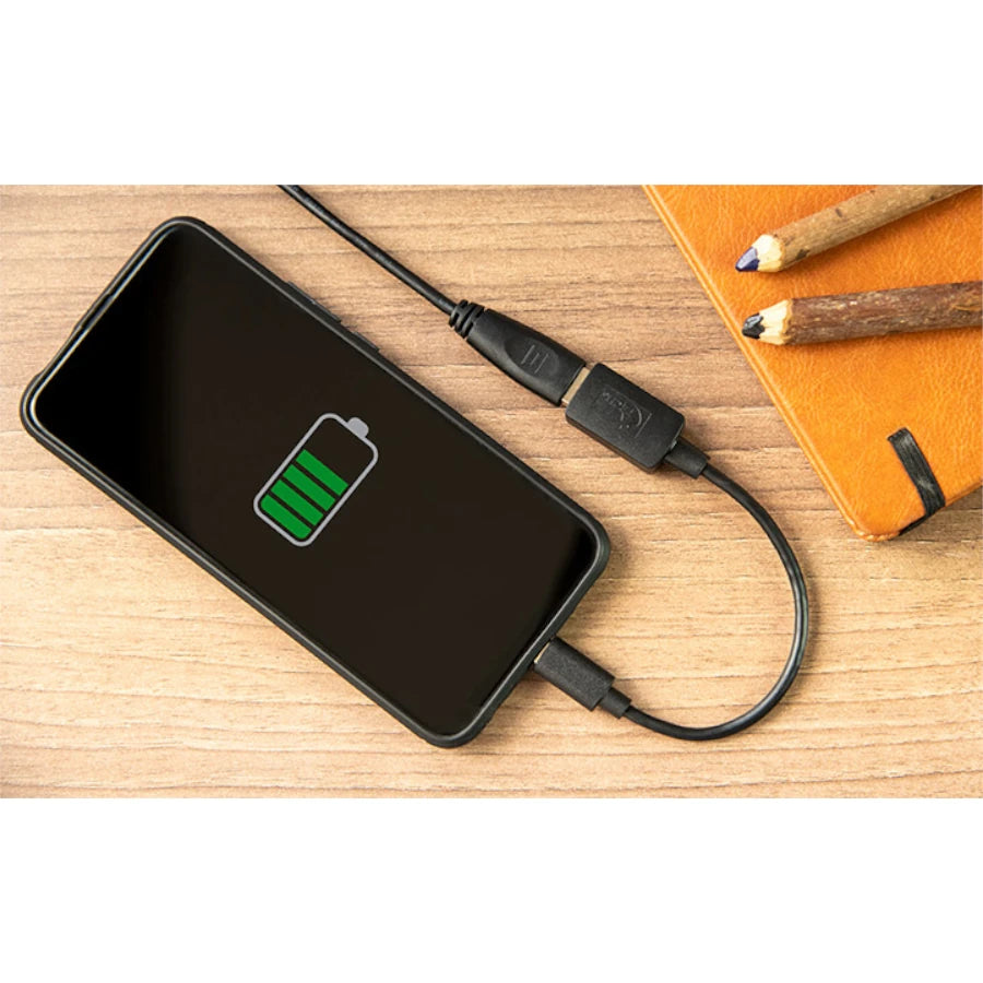 Adaptador con conector Tipo-C macho a USB 3.0 A hembra XTech XTC-515  - Calibre del cable 32 AWG - Admite velocidades de hasta 5.0Gbps - Longitud 12cm