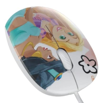 Mouse Princesas Disney con cable XTech XTM-D406PS - 3 botones - 1200DPI - Ambidiestro