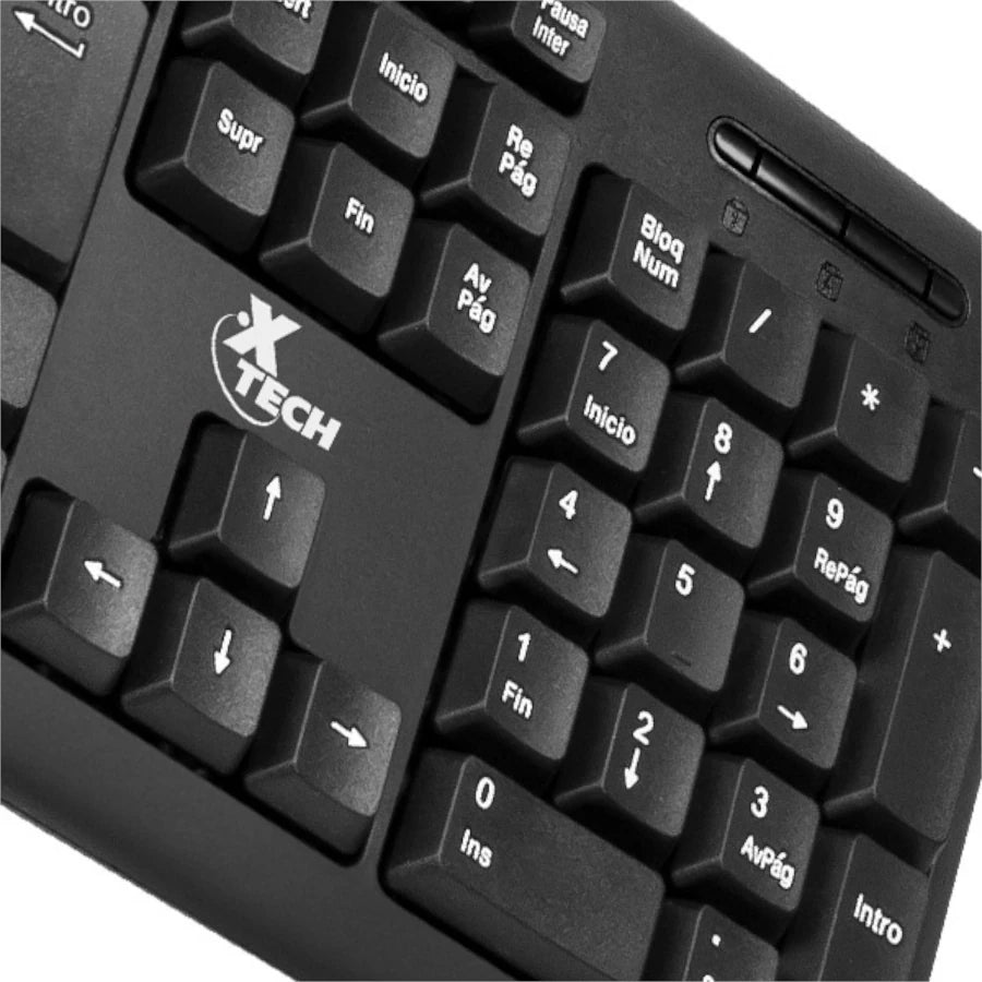 Teclado cableado espaañol XTech XTK-092S - Color negro
