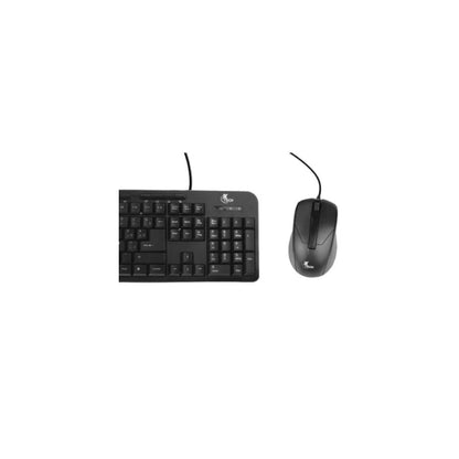 Combo teclado multimedia y mouse espaÃ±ol cableados XTech XTK-301S - Color Negro
