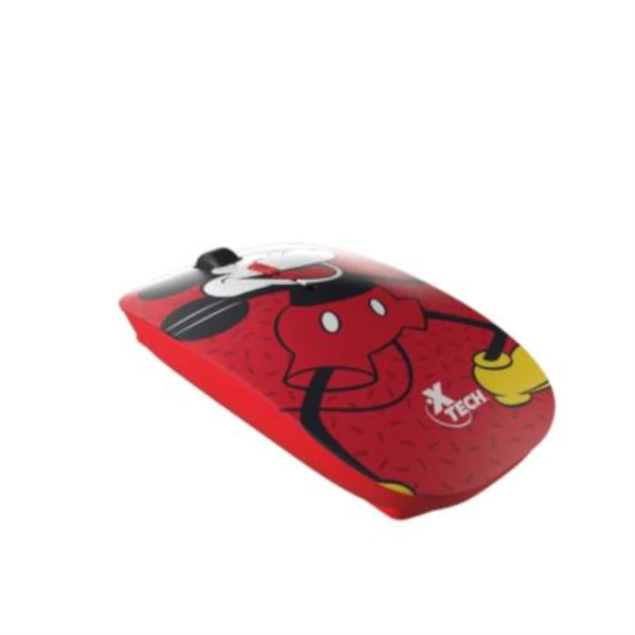 Mouse Mickey Mouse Disney inalambrico XTech XTM-D340MM - 4 botones - Conexion USB 2.4 GHz - 800/1200/1600DPI - Ambidiestro
