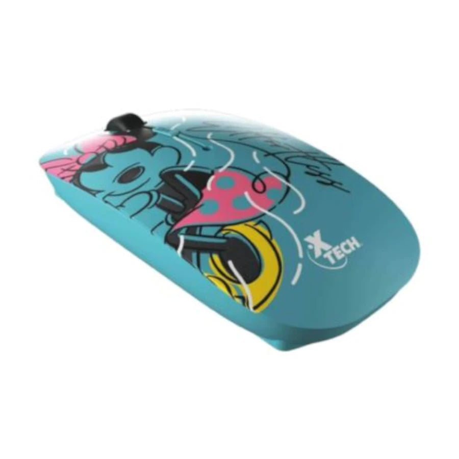 Mouse Minnie Mouse Disney inalambrico XTech XTM-D340MM - 4 botones - Conexion USB 2.4 GHz - 800/1200/1600DPI - Ambidiestro