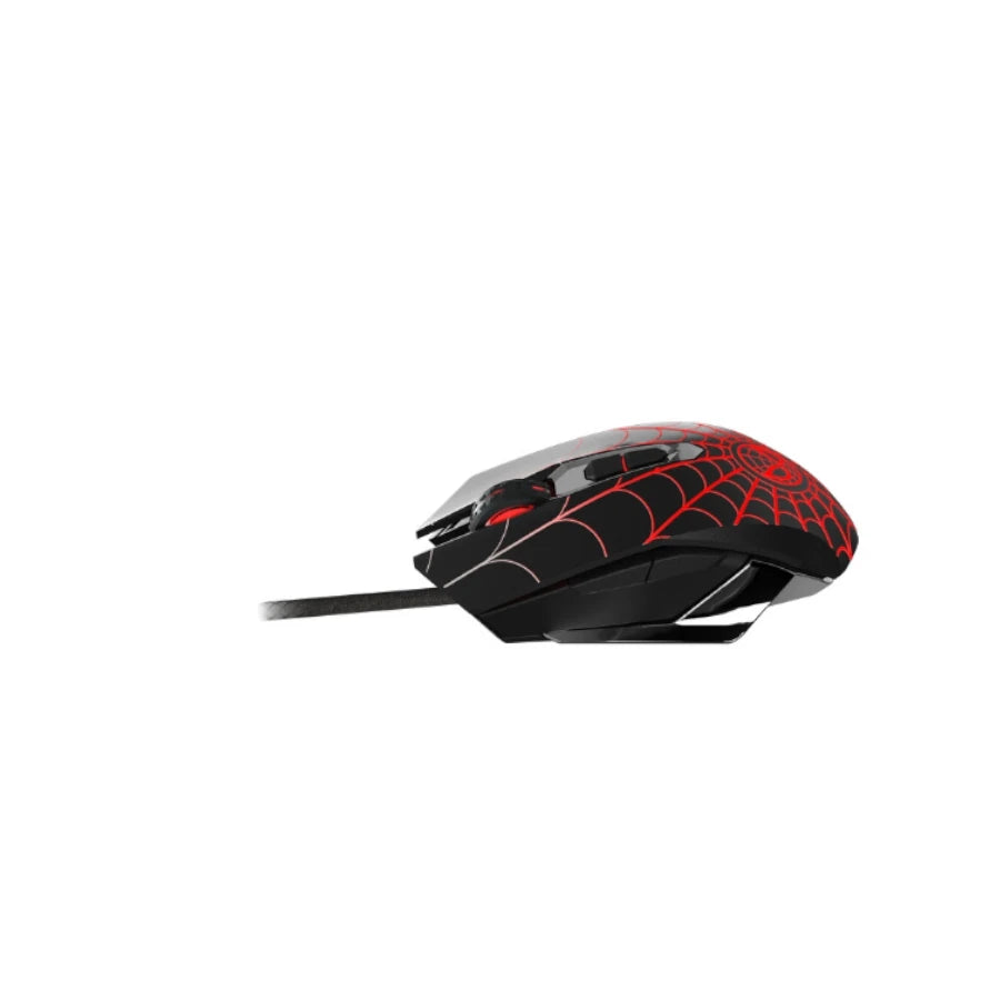 Mouse Óptico XTECH de 7 Botones para Videojuegos SpiderMan XTM-M520SM Ajustable de hasta 2400DPI