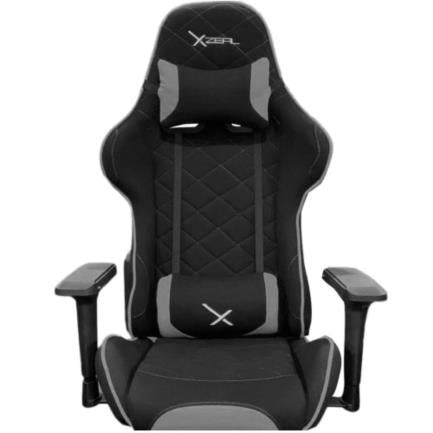 Silla Gamer Stylos XZ25 Tela/Brazos 4D Soporte Lumbar Color Negro