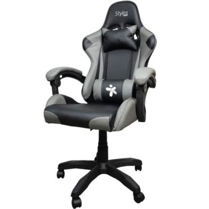 Silla Stylos Gamer Brazo Ajustable Color Negro-Gris