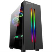 Gabinete Básico Stylos Xzeal 120 3 Ventiladores Color Negro