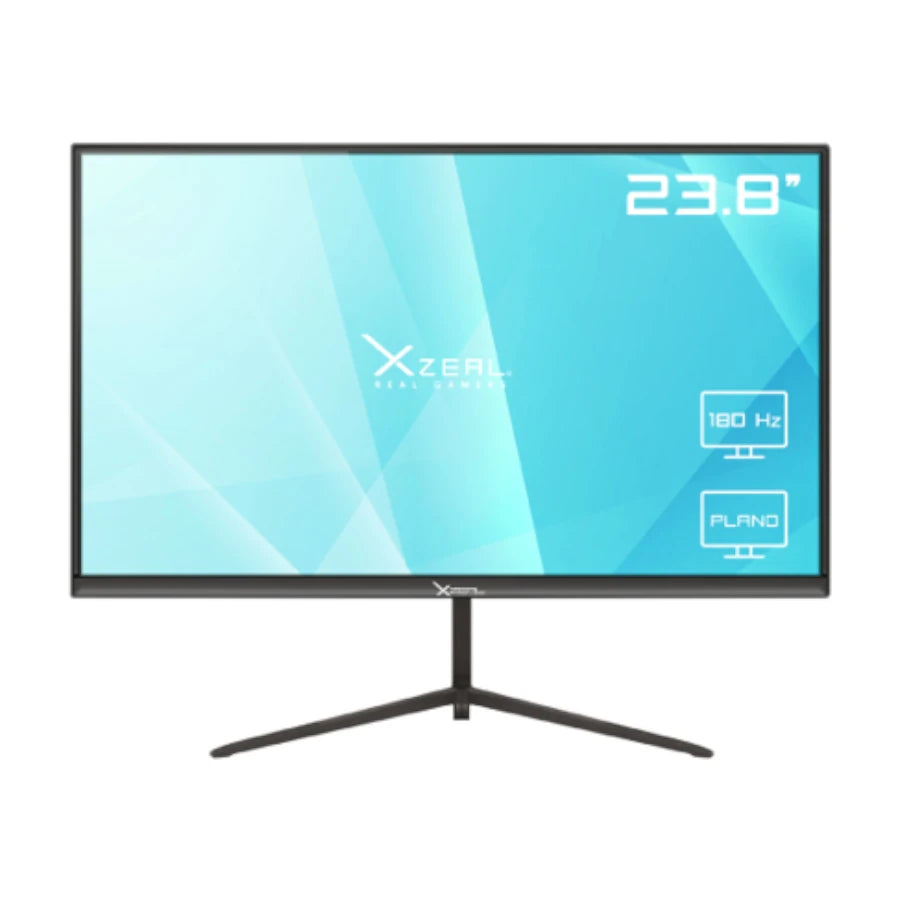Monitor Xzeal 23.8 pulgadas Xzeal XZ3010-3 Panel Plano VA FHD 180Hz 1ms 1xDP + 1xHDMI + 1x3.5mm + Vesa 100x100mm Negro