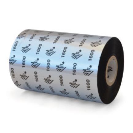 Cinta de Cera Zebra 110mm x 450m (433 Pulgadas x 1476 Pies) 1600ÂEconomico Nucleo de 25mm (1 Pulgada) 18/Caja