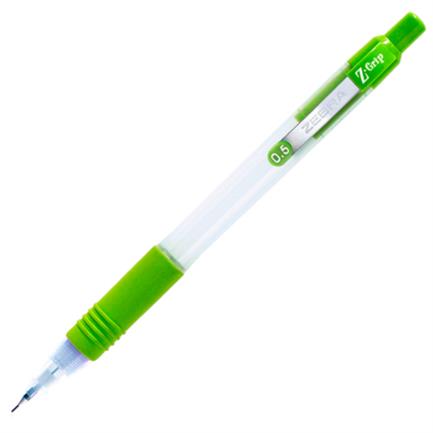 Lapicero Zebra Z-Grip Retráctil 0.5mm Color Verde C/12 Pzas