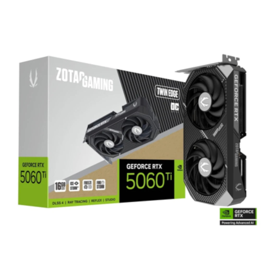 
Tarjeta de Video Zotac NVIDIA GeForce RTX 5060 Ti Edge OC 16GB 128-bit GDDR7 PCI Express x8 5.0
