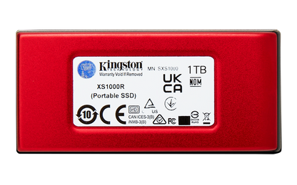 Unidad de Estado Solido SSD Externo Kingston XS1000 1TB USB Color Rojo
