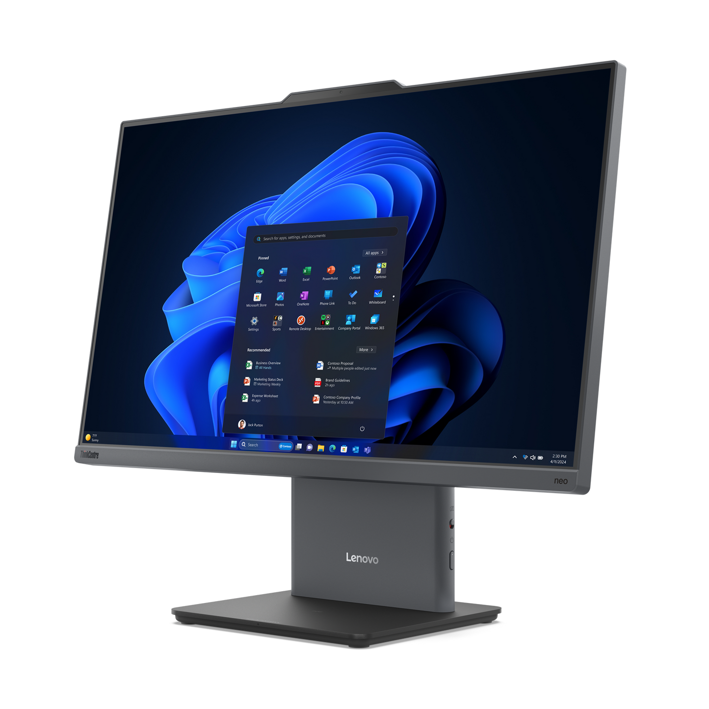All in One Lenovo ThinkCentre Neo 50a 24 G5 23.8" Intel Core i7-13620H Disco duro 1TB SSD Ram 32GB Windows 11 Pro Gris