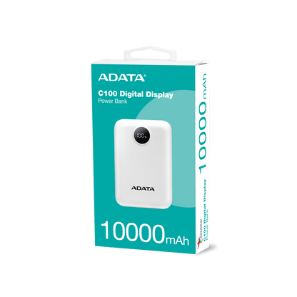 Power Bank Adata 10000mAh Digital PC10022 Blanco