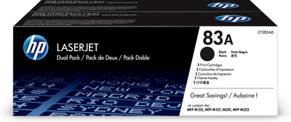 Toner HP LaserJet 83A Negro Dual Pack