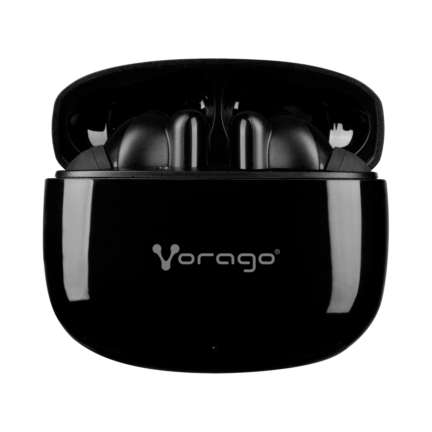 Audífono Vorago ESB-202 Bluetooth 5.3 Manos Libres 4.5 Horas Control Táctil Negro