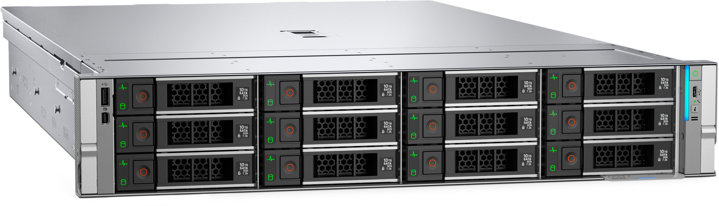 Servidor Dell R570 Intel Xeon 6 Performance 6511P 2.3G 16C 4 x 32GB PERC H965i 480GB SSD iDRAC10 17G PSNBD 3Y