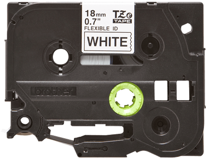 Cinta Brother TZEFX241 Negro sobre Blanco Flexible 3/4