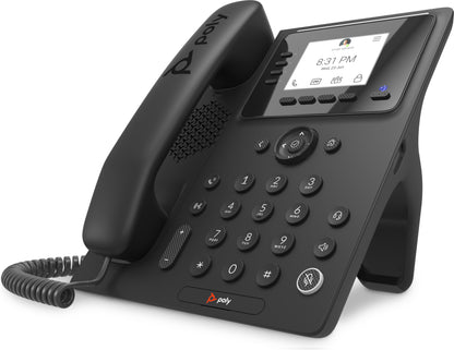 Poly Telefono IP multimedia empresarial CCX 350 para Microsoft Teams y compatible con PoE