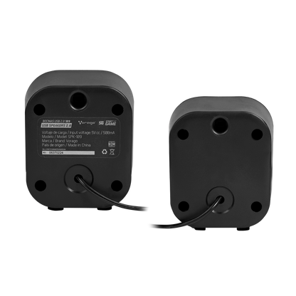 BOCINAS VORAGO START THE GAME SPK-109 RGB / USB PARA COMPUTADORA / 2.2WATTS