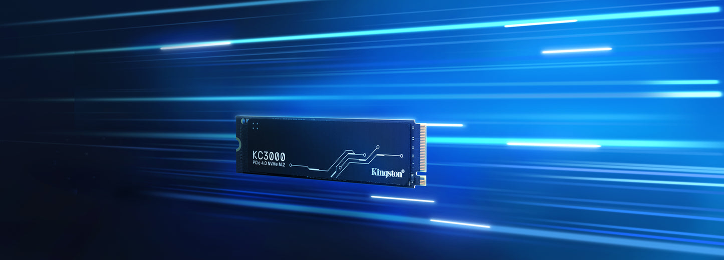 Unidad de Estado Sólido SSD Kingston KC3000 PCIe 4.0 NVMe M.2 SSD 2048GB Color Negro