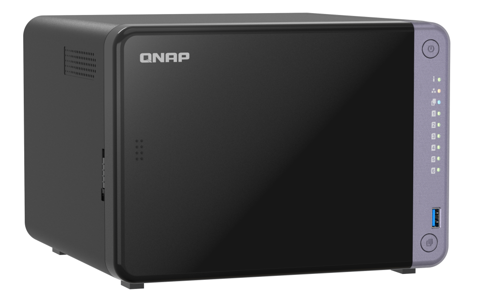 Unidad NAS QNAP CPU ARM Alpine AL524 Quad Core 2.0GHz 4GB RAM RJ45 10GbE 6 Bahias 3.5" Linux Sin Discos