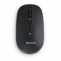 Mouse VERBATIM Inalambrico Recargable Multidispositivo USB-C a USB-A â   Negro