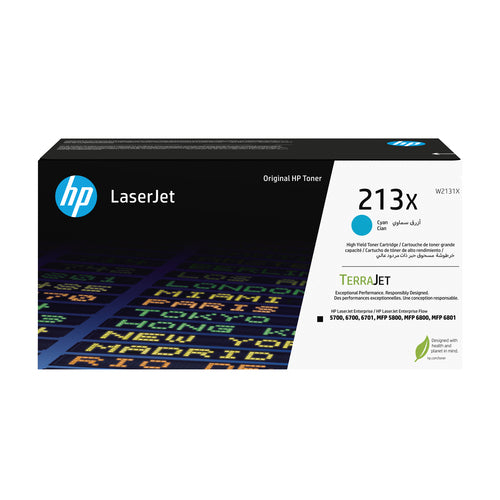 Tóner HP LaserJet 213X Color Cian