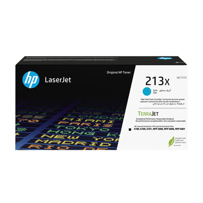 Tóner HP LaserJet 213X Color Cian