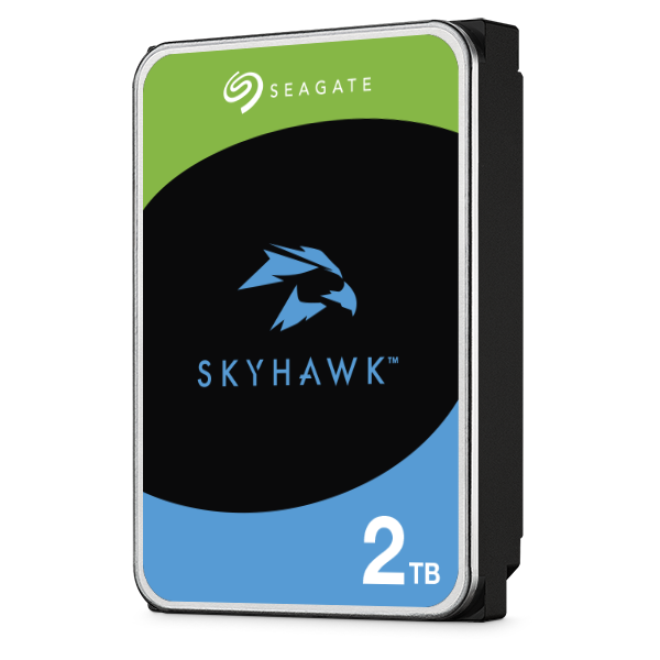 Disco Duro Interno Seagate SkyHawk 2TB 3.5" 5400RPM SATA lll 6Gbit/s Cache 256MB 1-8 Bahias para Videovigilancia