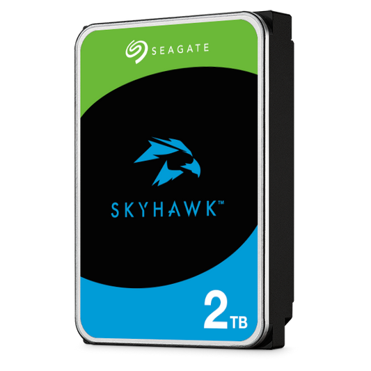 Disco Duro Interno Seagate SkyHawk 2TB 3.5" 5400RPM SATA lll 6Gbit/s Cache 256MB 1-8 Bahias para Videovigilancia