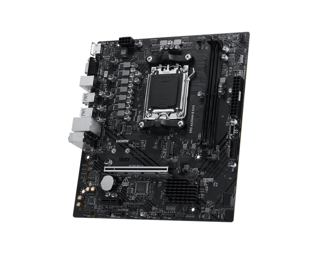 Tarjeta Madre MSI PRO A620AM-B EVO Micro-ATX Socket AM5 AMD A620 128GB DDR5 HDMI para AMD