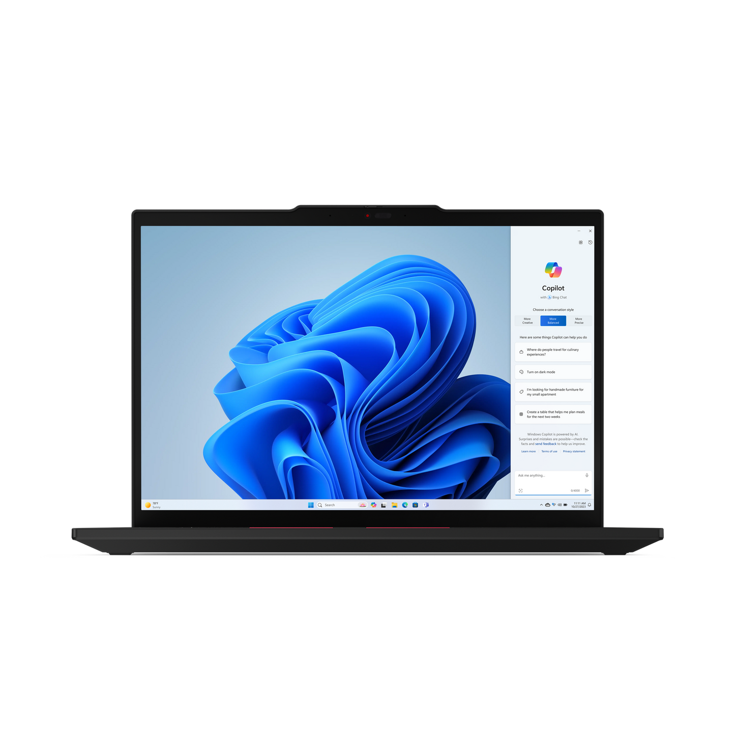 Laptop Lenovo TP T14 G5 IntelCoreUltra 7 155U NonTouch Windows 11Pro 64 32GB 1TB SSD 3YR PremierSupport