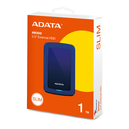 Disco Duro Externo Adata 1TB HV300 2.5" USB 3.1 Azul