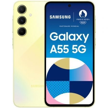 Smartphone Samsung Galaxy A55 5G 8+256GB Doble SIM color Amarillo