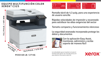 Impresora en color XeroxC325