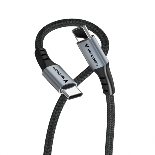 Cable Verbatim de carga y sincronización USB-C a USB-C 100 W -  120cm