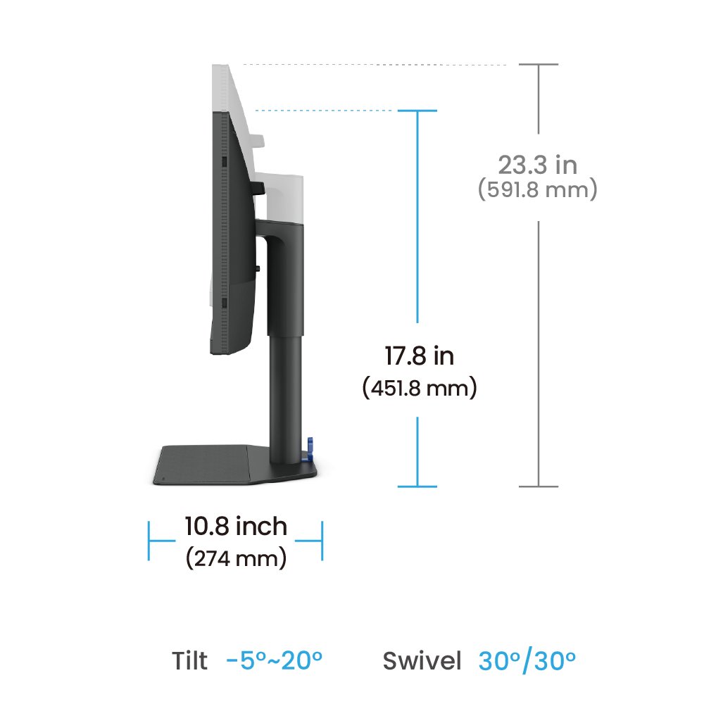 Monitor BenQ SW242Q para fotografia 24.1 In  IPS  2560x1600