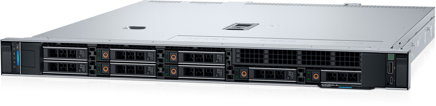 Servidor Dell PowerEdge R360 Intel Xeon 6315P 1x16GB 5600MT/s 2TB 3.5 H755 3 Years ProSupport NBD