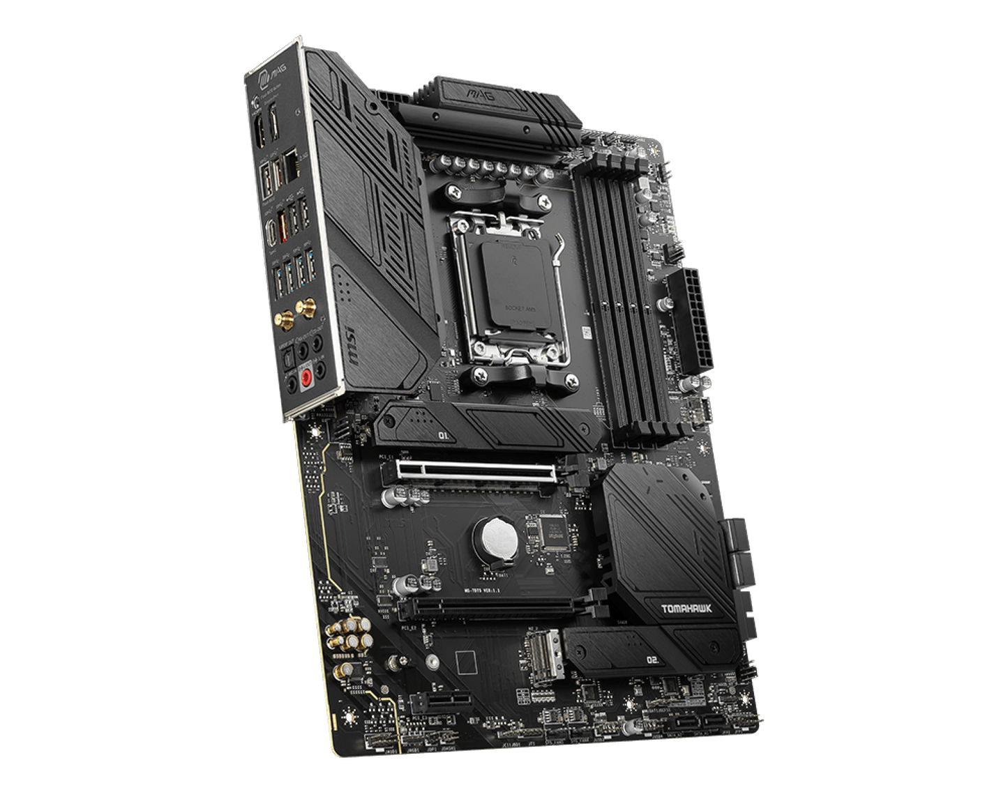 Tarjeta Madre MSI MAG B650 TOMAHAWK WIFI ATX Socket AM5 AMD B650 128GB DDR5 HDMI para AMD