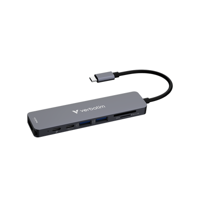 Hub Verbatim Multipuerto USB-C - 7 puertos 100W