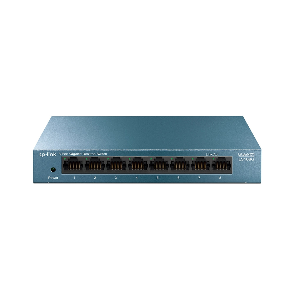 Switch TP-Link LiteWave 8-Port Gigabit Desktop 8× Gigabit RJ45 Ports Desktop Steel Case