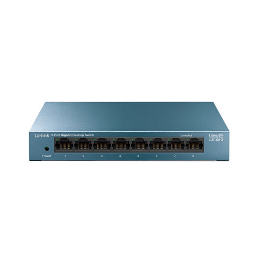 Switch TP-Link LiteWave 8-Port Gigabit Desktop 8× Gigabit RJ45 Ports Desktop Steel Case