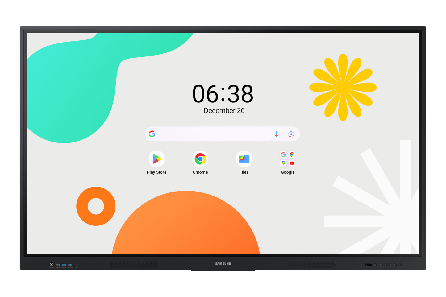 Pantalla Samsung E Board WAF 75" Interactiva 40 Multi Touch Android OS 14 UHD Resolución 3840x2160 350 Nits