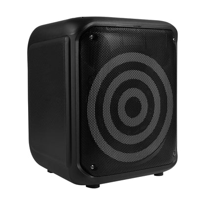 BAFLE VORAGO KSP-350 NEGRO 8" 30WATTS RMS TECNOLOGIA DSP / USB / MSD/ 3.5MM /  RECARGABLE / TWS BT 5HRS CARGA USB TIPO C / MICROFONO INALAMBRICO