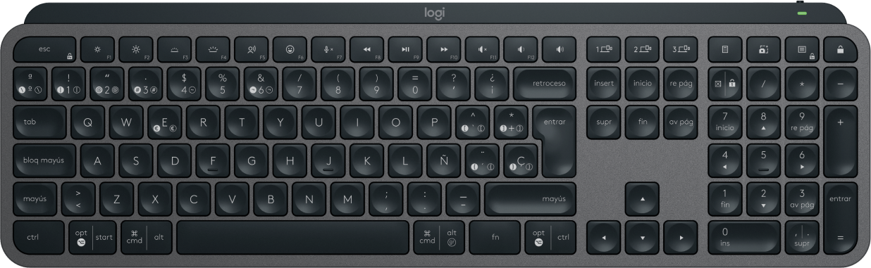 Teclado Logitech MX Keys S Color Grafito