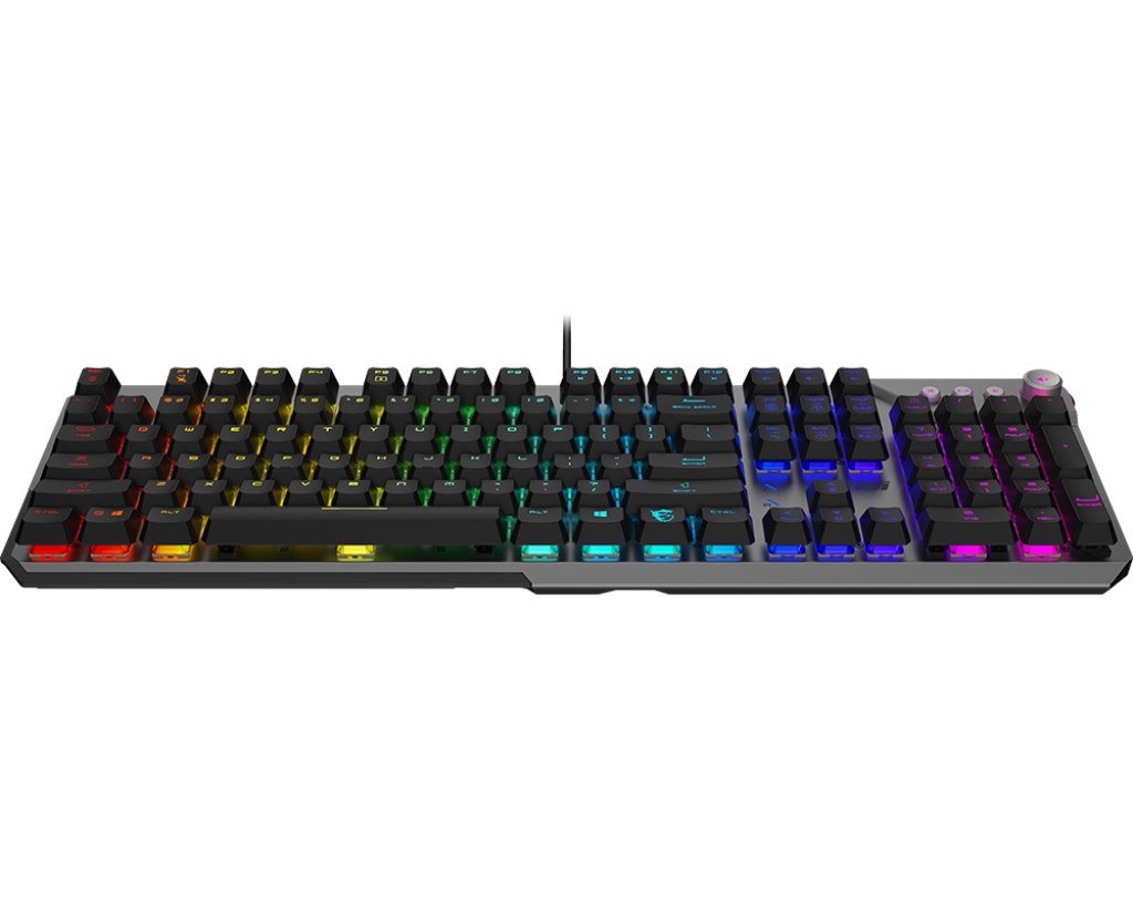Teclado Gamer MSI STRIKE 600 SILENT LED RGB Mecánico Membrana Alámbrico USB Negro Inglés